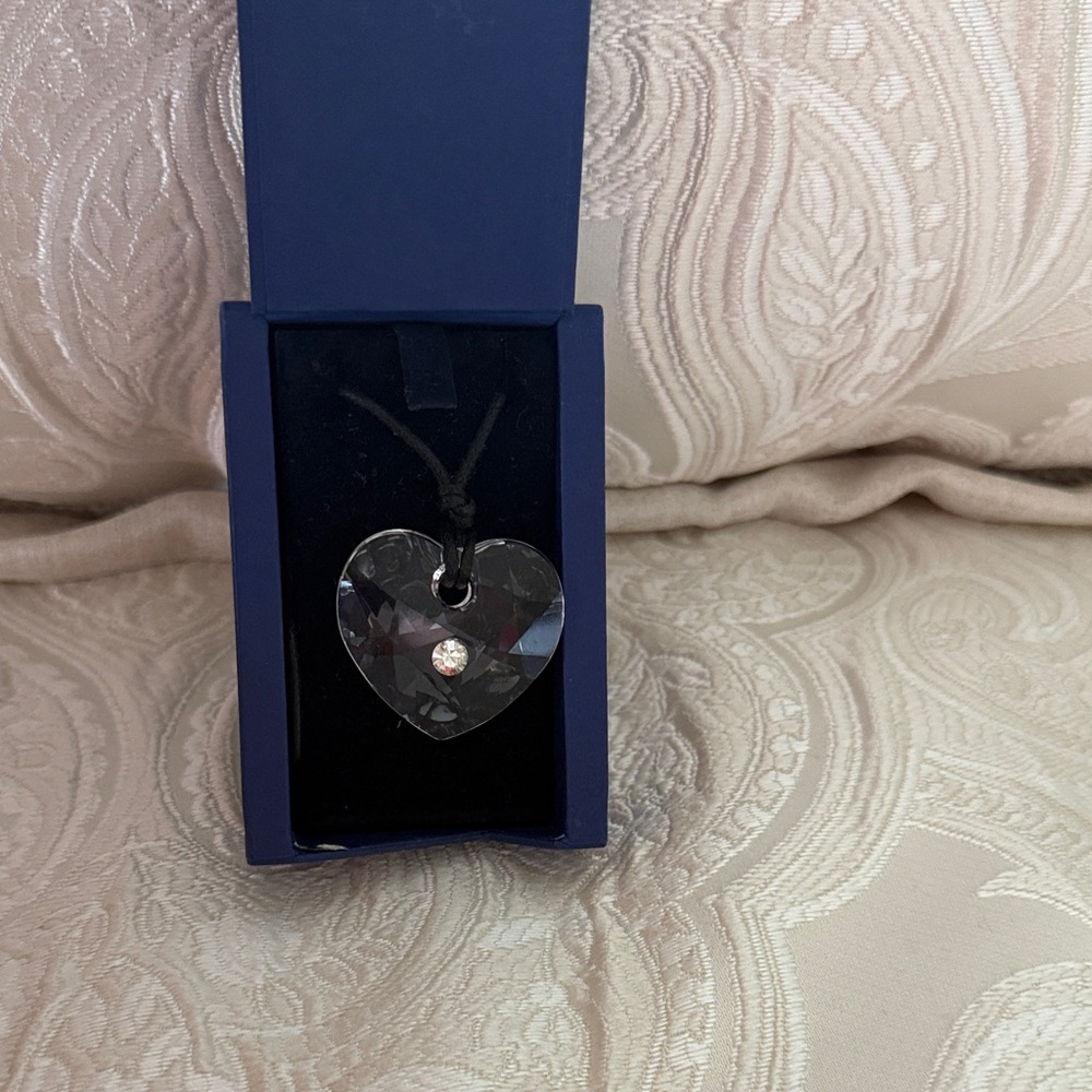 Swarovski Heart Necklace with Clear Crystal